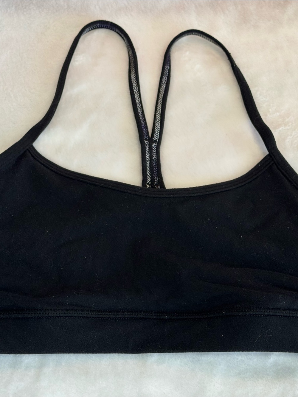 lululemon athletica Black Racerback Sports Bralette
